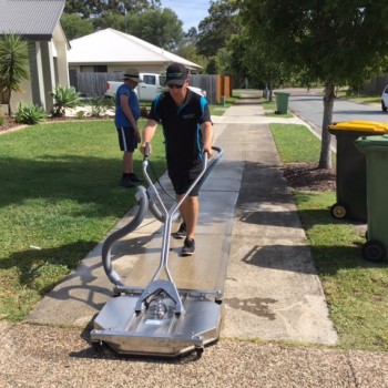 Residential street footpath cleaning services across the Sunshine Coast.