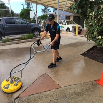 Commercial Driveway steam cleaning services on the Sunshine Coast