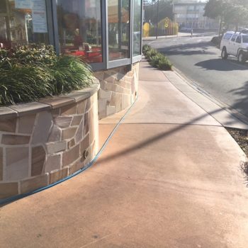 Sunshine Coast Shopfront pressure cleaning services.